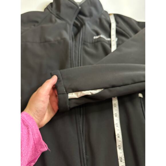 Women XL Black Jacket Shell Outer Fleece Inner comfort soft zip pockets sport - Picture 7 of 10